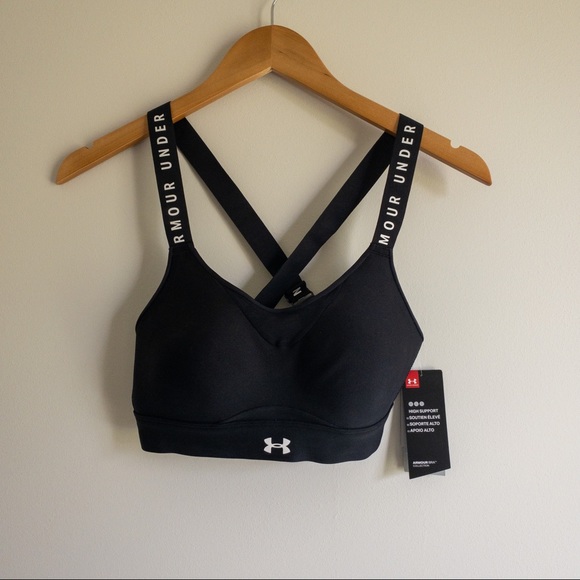 Under Armour Infinity High Logo Padded Sports Bra - Picture 2 of 9